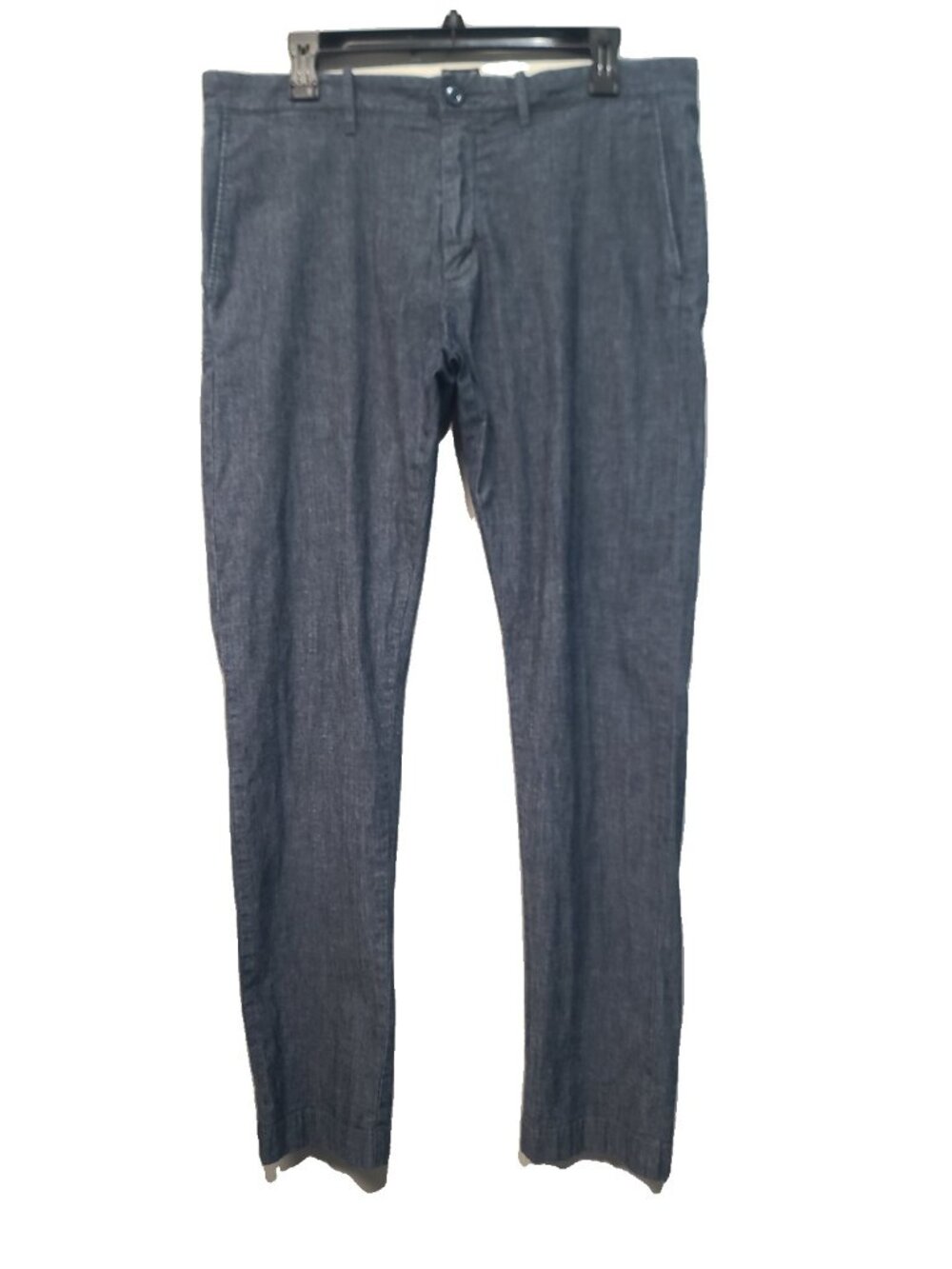 J. Crew 484 Slim Stretch Chambray Chino Pants Size 33 x 32 Blue